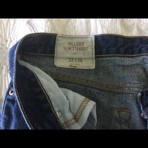 Hollister Slim Straight Jeans Dark Blue
